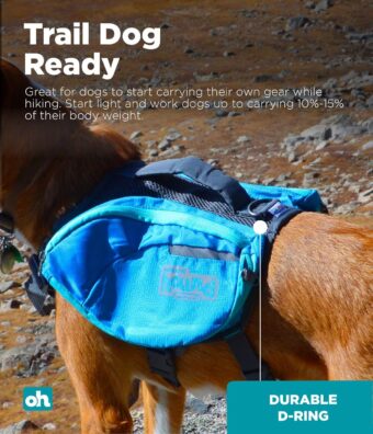 Outward Hound DayPak Blue Dog Saddleback Backpack, Medium - Image 7
