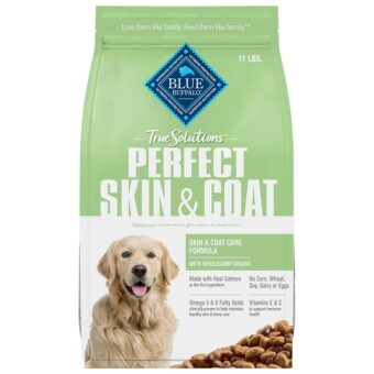 Blue Buffalo True Solutions Perfect Skin & Coat Natural Dry Food for Adult Dogs, Salmon, 24-lb. Bag