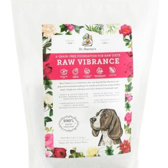 Dr. Harvey's Raw Vibrance Dog Food, Human Grade Dehydrated Base Mix for Dogs, Grain Free Raw Diet (3 Pounds)