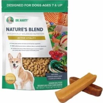 Dr. Marty Nature's Blend For Active Vitality Seniors Freeze Dried Raw Dog Food, 16 oz