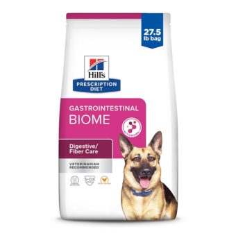 Hill's Prescription Diet Gastrointestinal Biome Dry Dog Food, Veterinary Diet, 27.5 lb. Bag