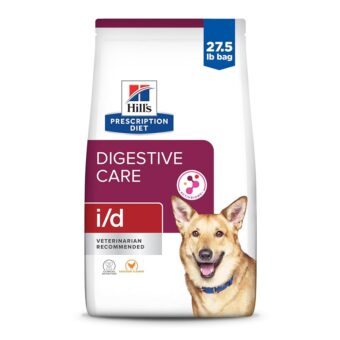 Hill's Prescription Diet i/d Digestive Care Chicken Flavor Dry Dog Food, Veterinary Diet, 27.5 lb. Bag