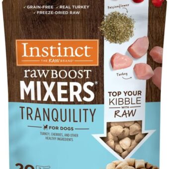 Instinct Raw Boost Mixers Freeze Dried Raw Dog Food Topper, Grain Free Dog Food Topper with Functional Ingredients 5.5 Ounce (Pack of 1)