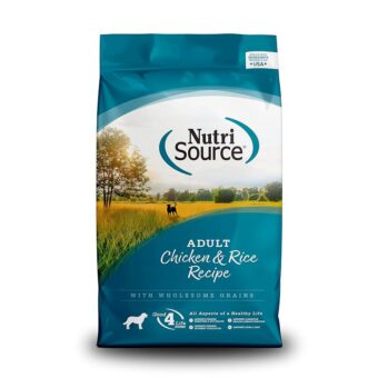 NutriSource Adult Dry Dog Food, Chicken and Rice, 26LB