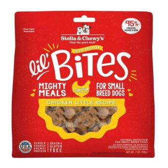 Stella & Chewy's Freeze-Dried Raw Lil' Bites Chicken Little Recipe Small Breed Dog Food, 7 oz. Bag