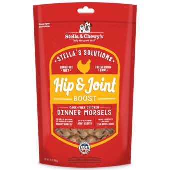 Stella & Chewy's - Stella's Solutions Hip & Joint Boost - Cage-Free Chicken Dinner Morsels - Raw, Protein Rich, Grain Free Dog Food - 13 oz Bag – Reduce Joint Pain & Swelling &...