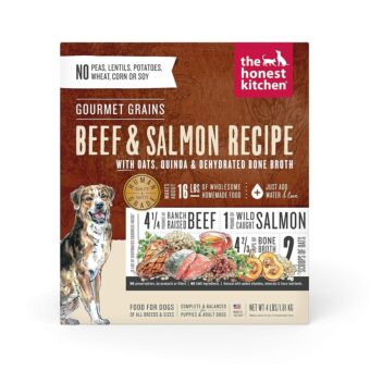 The Honest Kitchen Gourmet Grains Beef & Salmon Recipe Dehydrated Dog Food, 4 lb box