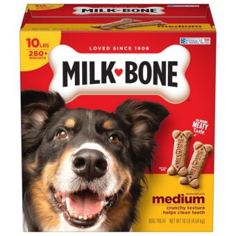 Milk-Bone Original Dog Treats for Medium Dogs, 10 Pound, Crunchy Biscuit Helps Clean Teeth