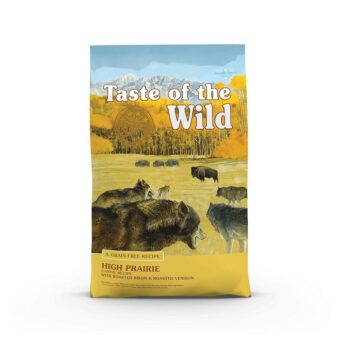 Taste of the Wild High Prairie Canine Grain-Free Recipe with Roasted Bison and Venison Adult Dry Dog Food, Made with High Protein from Real Meat and Guaranteed Nutrients and...