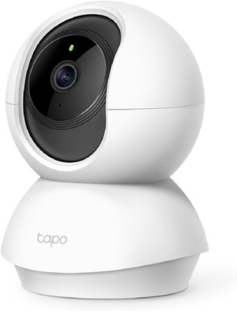 TP-Link Tapo Pan/Tilt Security Camera for Baby Monitor, Pet Camera w/Motion Detection, 1080P, 2-Way Audio, Night Vision, Cloud & SD Card Storage, Works with Alexa & Google Home...