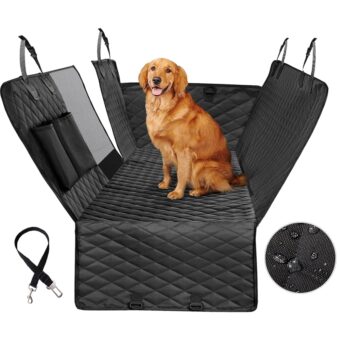 Vailge Dog Seat Cover for Back Seat, 100% Waterproof Dog Car Seat Covers with Mesh Window, Scratch Prevent Antinslip Dog Car Hammock, Car Seat Covers for Dogs, Dog Backseat...