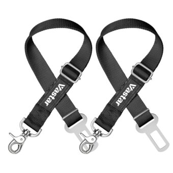 Vastar 2 Packs Adjustable Pet Dog Cat Car Seat Belt Safety Leash Vehicle Seatbelt Harness