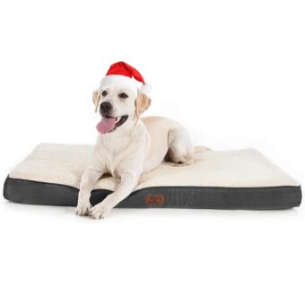 Bedsure Dog Bed for Large Dogs - Big Orthopedic Dog Bed with Removable Washable Cover, Egg Crate Foam Pet Bed Mat, Suitable for Dogs Up to 65 lbs