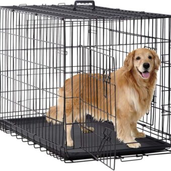 BestPet 24,30,36,42,48 Inch Dog Crates for Large Dogs Folding Mental Wire Crates Dog Kennels Outdoor and Indoor Pet Dog Cage Crate with Double-Door,Divider Panel, Removable Tray...