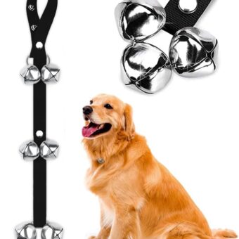 BLUETREE Dog Doorbells Premium Quality Training Potty Great Dog Bells Adjustable Door Bell Dog Bells for Potty Training Your Puppy The Easy Way - 7 Extra Large Loud 1.4 DoorBells