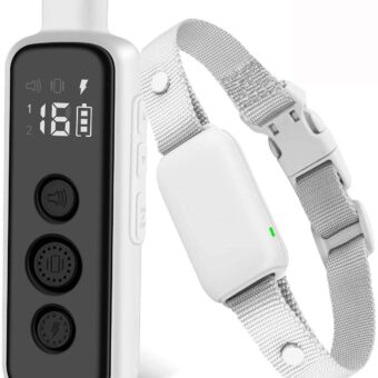 Bousnic Shock Collar for Dogs - Waterproof Rechargeable Dog Electric Training Collar with Remote for Small Medium Large Dogs with Beep, Vibration, Safe Shock Modes (8-120 Lbs)...
