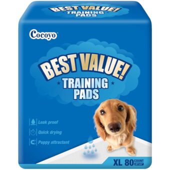 COCOYO Best Value Training Pads, 28" by 34" XL, 40 Count,Blue and White, Packaging May Vary