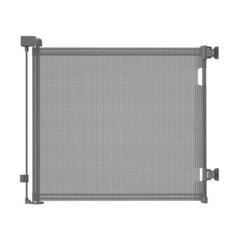 DEAR LOV Retractable Baby Gate, Mesh Baby Gate or Mesh Dog Gate, 33" Tall, Extends up to 55" Wide, Child Safety Gate for Doorways, Stairs, Hallways, Indoor/Outdoor (33"x55",Gray)