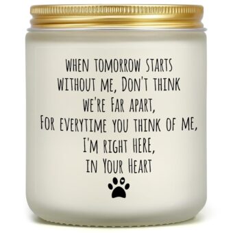 Dog Memorial Gifts for Loss of Dog, Pet Memorial Gifts, Pet Loss Gifts, Sympathy Candle Gift for Cats Dogs Passing Away, Bereavement Remembrance Grief Condolence Gifts for Dog...