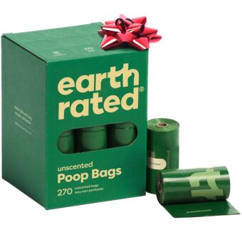 Earth Rated Dog Poop Bags, Guaranteed Leak Proof and Extra Thick Waste Bag Refill Rolls For Dogs, Unscented, 270 Count