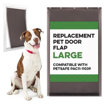 Evergreen Pet Supplies Large Replacement Dog Door Flap - Fits Petsafe Freedom PAC11-11039 - Flexible Doggy Door Flap for Small, Medium, and Large Dogs and Cats - Weather...