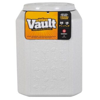 Gamma2 Vittles Vault Airtight Dog Food Storage Container - Fits up to 35 Pounds of Dry Pet Food - Perfect for Cat and Puppy Kibble - BPA-Free Plastic - Made in the USA - 12" L x...