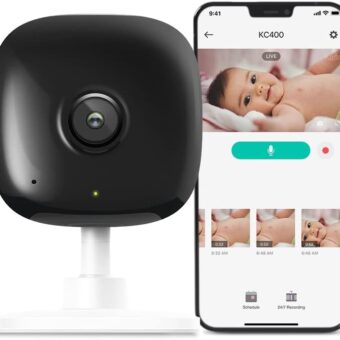 Kasa Smart 2K QHD Indoor Security Camera, Person/Baby Crying/Motion Detection, 2-Way Audio, 30Ft. Night Vision, Cloud/SD Card Storage(Up to 256 GB), Works with Alexa & Google...