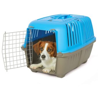 MidWest Homes for Pets Spree Travel Pet Carrier, Dog Carrier Features Easy Assembly and Not The Tedious Nut & Bolt Assembly of Competitors, Blue, 24-Inch Small Dog Breeds...