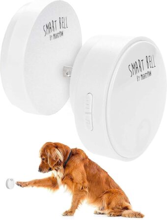 Mighty Paw Smart Dog Bell 2.0 | Wireless Dog Door Bell for Potty Training - Potty Training Bell for Puppies for Door - Door Bells for Dogs to Ring to Go Outside - Electronic...