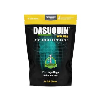 Nutramax Laboratories Dasuquin with MSM Joint Health Supplement for Large Dogs - With Glucosamine, MSM, Chondroitin, ASU, Boswellia Serrata Extract, and Green Tea Extract, 84...