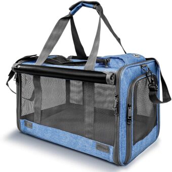 Pet Carrier for Large and Medium Cats, Soft-Sided Pet Carrier for Big Medium Cats and Puppy, Dog Carriers Cat Carriers Pet Privacy Protection Travel Carriers