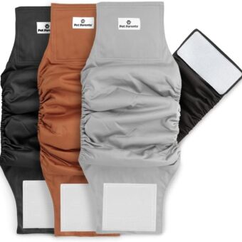 Pet Parents Premium Washable Belly Bands for Male Dogs & Extendrs, (3pack) of Male Dog Diapers & Male Dog Belly Bands, Color: Natural, Size: Small Dog Diapers Male