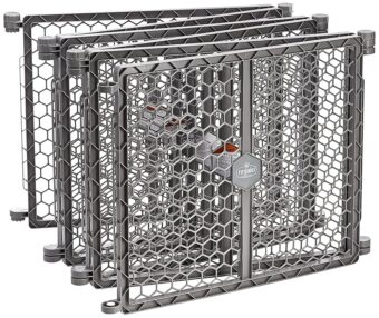 Regalo Plastic 192-Inch Super Wide Adjustable Baby Gate and Play Yard, 2-In-1, Bonus Kit, Includes 4 Pack of Wall Mounts-4 Count (Pack of 1)