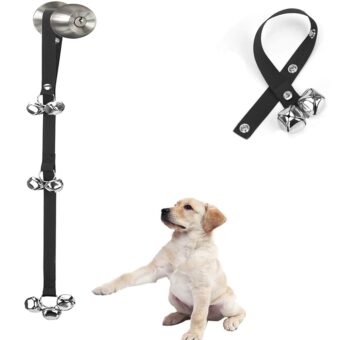 Upgraded Puppy Bells Dog Doorbells for Door Knob/Potty Training/Go Outside-Dog Bells for Puppies Dogs Doggy Doggie Pooch Pet Cat for Dog Lovers-Premium Quality-3 Snaps for...