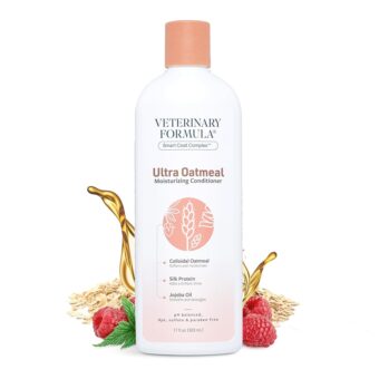 Veterinary Formula Smart Coat Complex Ultra Oatmeal Moisturizing Conditioner for Dogs, 17 Fl oz – with Colloidal Oatmeal & Jojoba – Leaves Coat Soft, Shiny, Hydrated, Strong,...